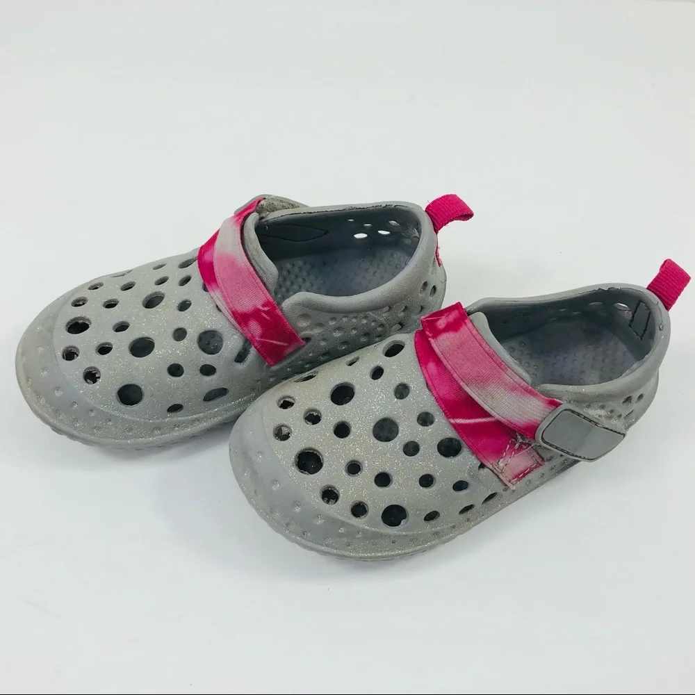 Western Chief Eva Glitter Slip-on Water Shoes 7/8T - Picture 3 of 13